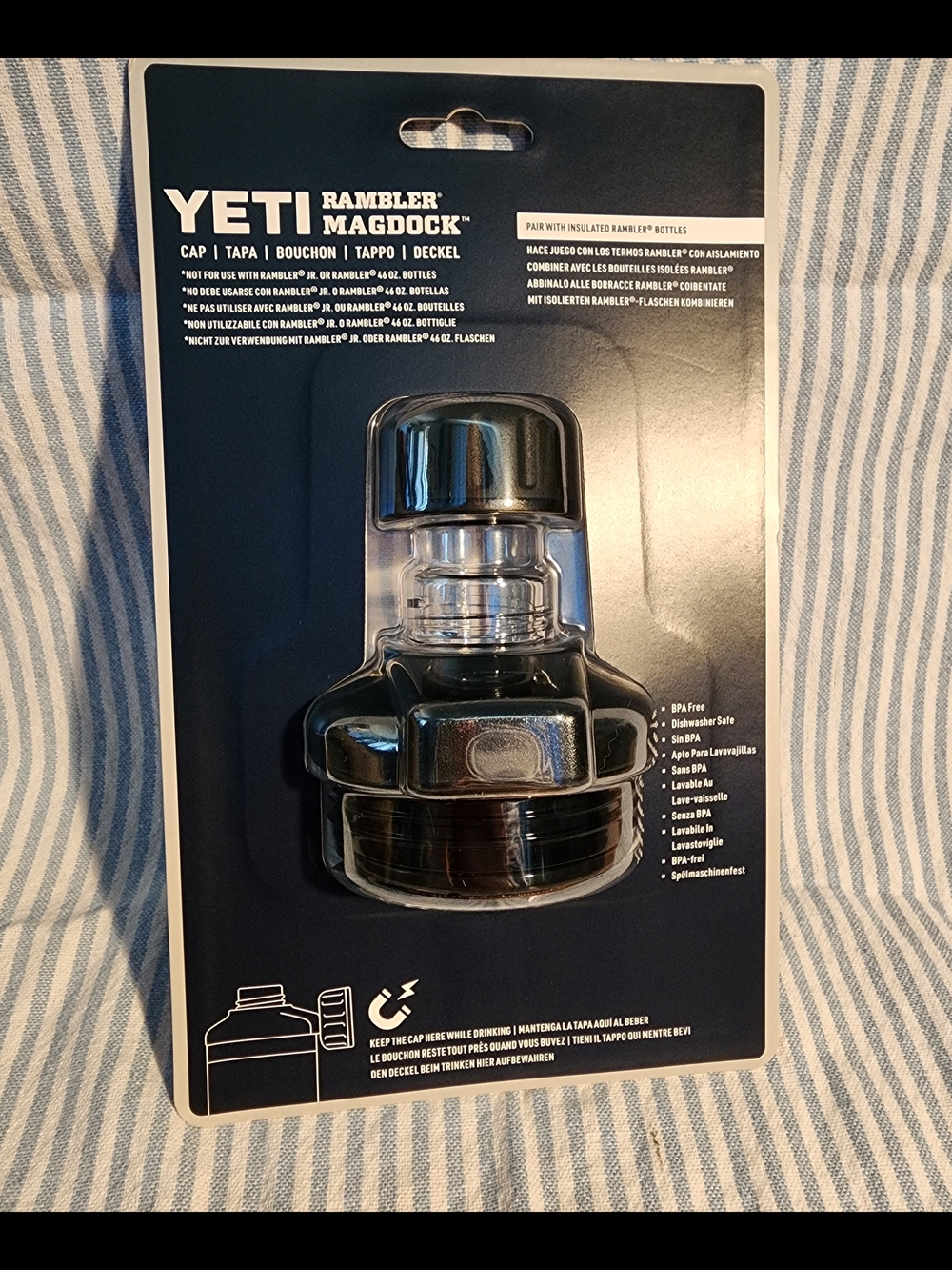 YETI Rambler MagDock Cap Black NEW SEALED